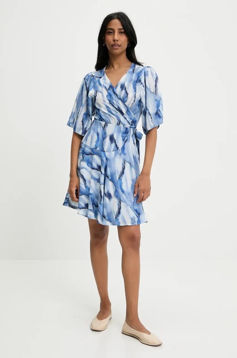 Answear.LAB sukienka kolor niebieski mini rozkloszowana - zdjęcie produktu nr 2