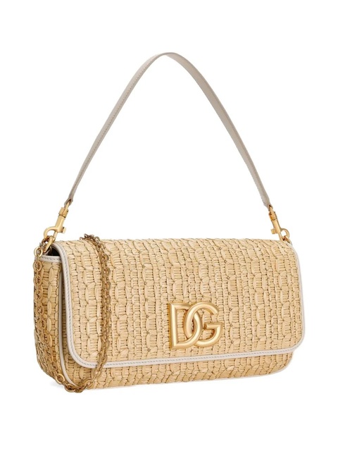 Dolce & Gabbana logo-plaque crossbody bag - Neutrals - zdjęcie produktu nr 2