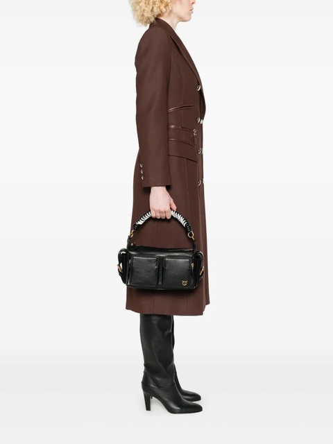 PINKO braided-handle pocket tote bag - Black - zdjęcie produktu nr 1