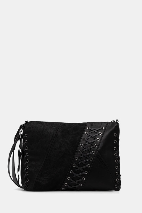 Desigual torebka TANGO BLACK PATCH LEI kolor czarny 25WAXP79 - zdjęcie produktu nr 1