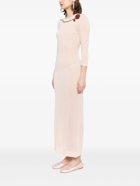 Simone Rocha ballet mesh column dress - Orange - zdjęcie produktu nr 2