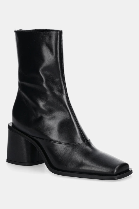 Kenzo botki skórzane Kimi Ankle Boots damskie kolor czarny na słupku FF62BT120L66.99 - zdjęcie produktu nr 1
