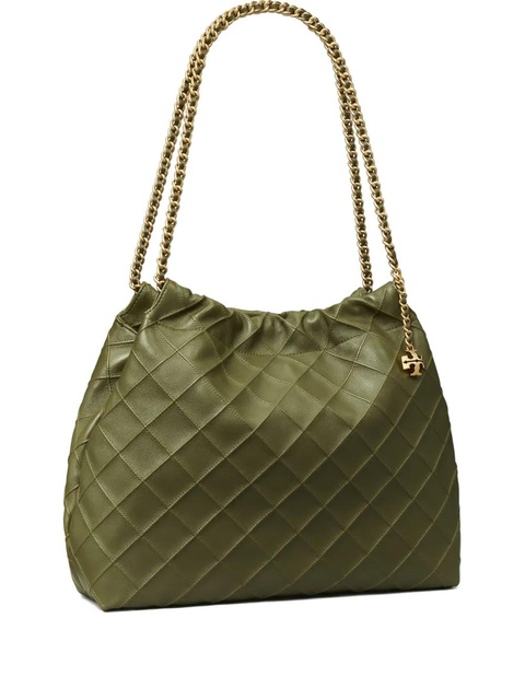 Tory Burch Fleming quilted tote bag - Green - zdjęcie produktu nr 1