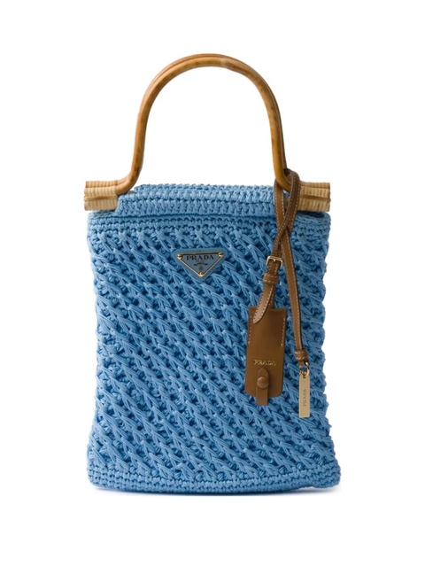 Prada mini crochet handbag - Blue - zdjęcie produktu nr 1