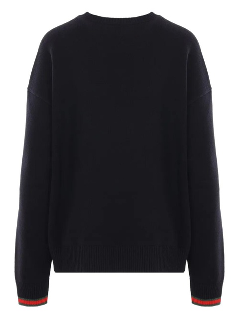 Gucci Web Stripe-trimmed sweater - Black - zdjęcie produktu nr 2