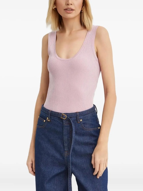 ZIMMERMANN ribbed-knit top - Pink - zdjęcie produktu nr 1