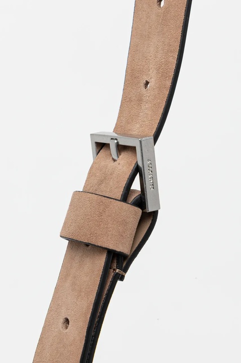 AllSaints torebka zamszowa MADEA SUEDE kolor beżowy W096XC - zdjęcie produktu nr 2