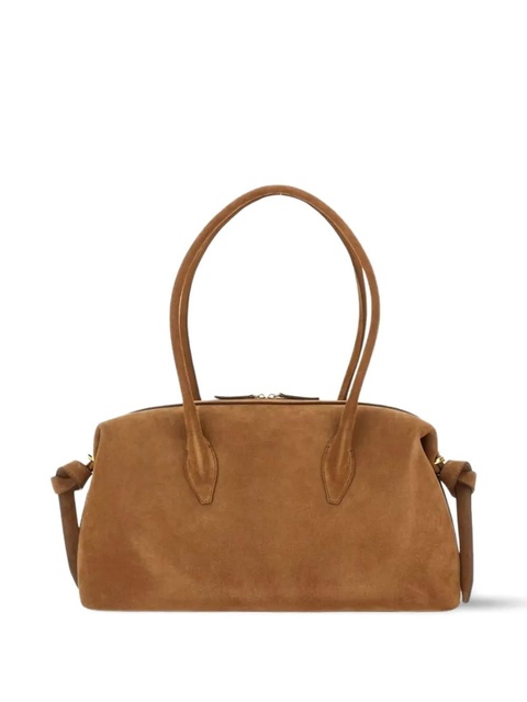 Yuzefi suede top-handle shoulder bag - Brown - zdjęcie produktu nr 1