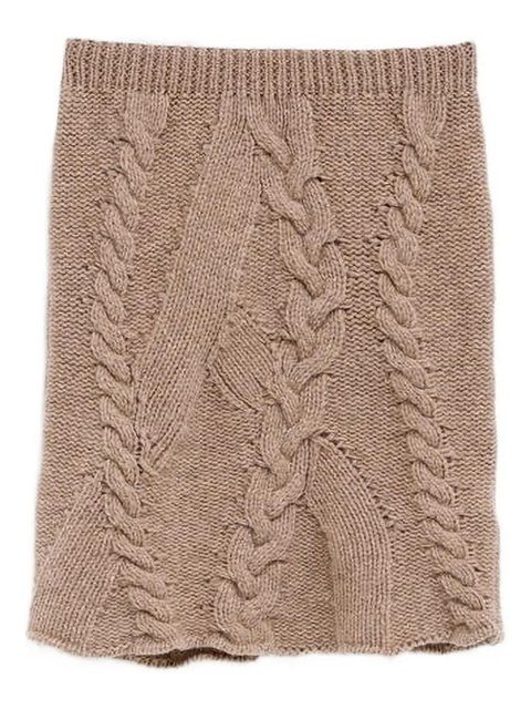 Gimaguas Julita cable-knit mini skirt - Neutrals - zdjęcie produktu nr 1