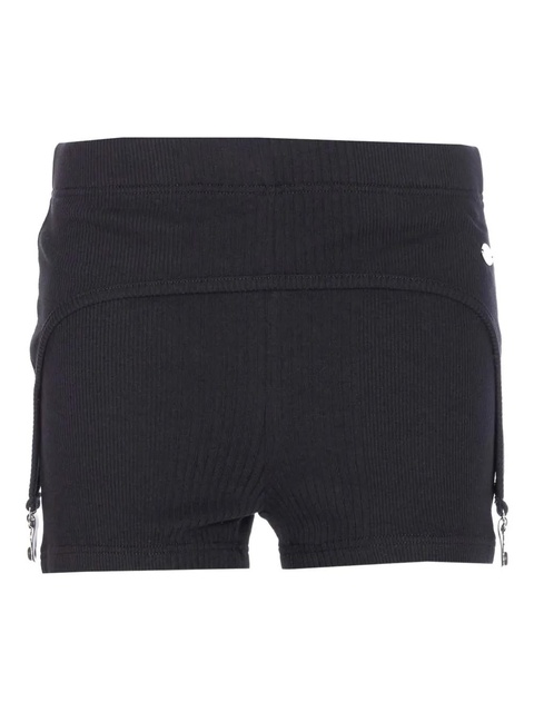 Jean Paul Gaultier ribbed-garter shorts - Black - zdjęcie produktu nr 1