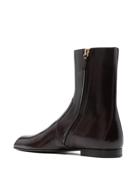 KHAITE Colt zip boots - Brown - zdjęcie produktu nr 2