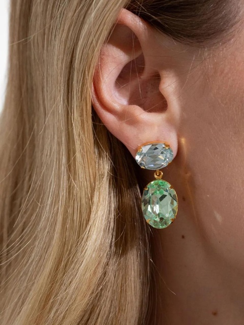 Jennifer Behr Lenora oval earrings - Gold - zdjęcie produktu nr 2