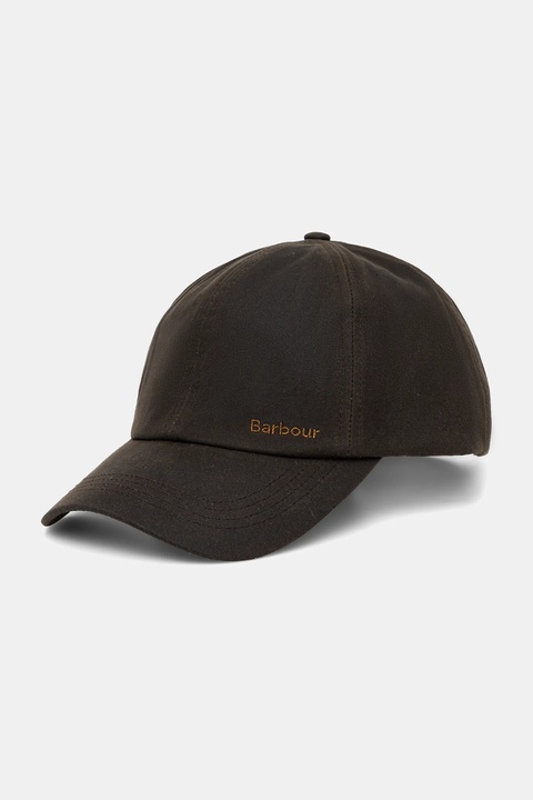 Barbour czapka z daszkiem bawełniana kolor zielony LHA0477 - zdjęcie produktu nr 1