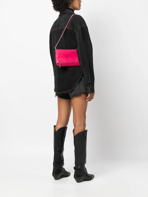 Zadig&Voltaire logo-plaque leather shoulder bag - Pink - zdjęcie produktu nr 2