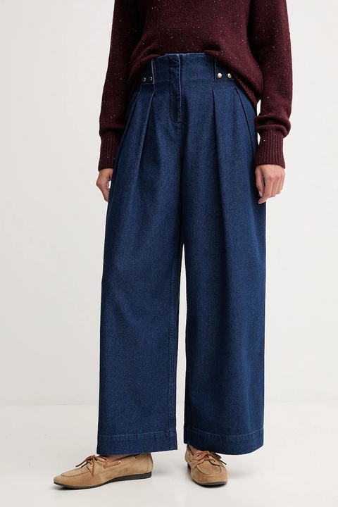 Barbour jeansy bawełniane ARLA damskie kolor granatowy LTR0404 - zdjęcie produktu nr 1