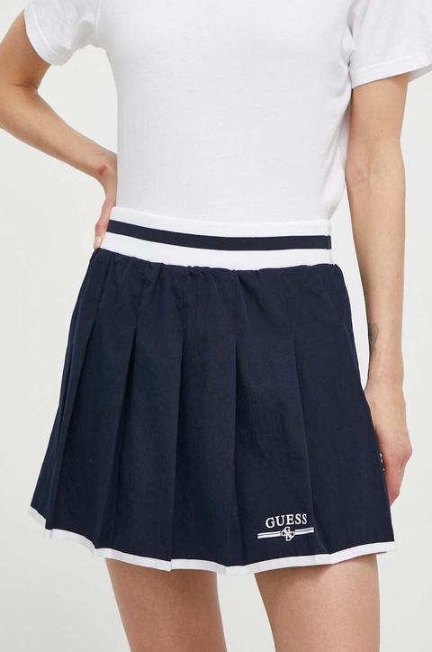 Guess spódnica ARLETH kolor czarny mini rozkloszowana V4GD19 WG2Q0 - zdjęcie produktu nr 1