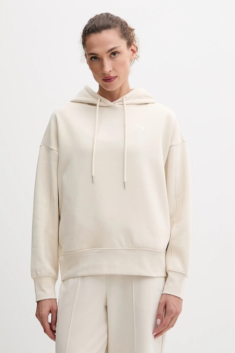 Puma bluza damska kolor beżowy z kapturem 688151 - zdjęcie produktu nr 1