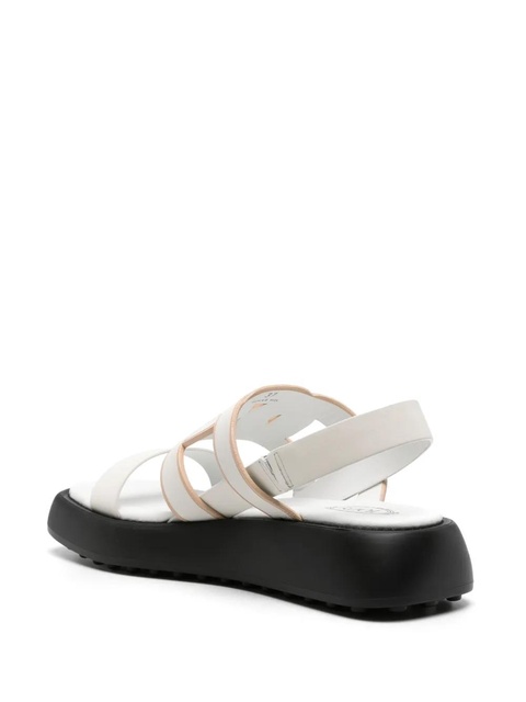 Tod's cut-out leather sandals - White - zdjęcie produktu nr 2