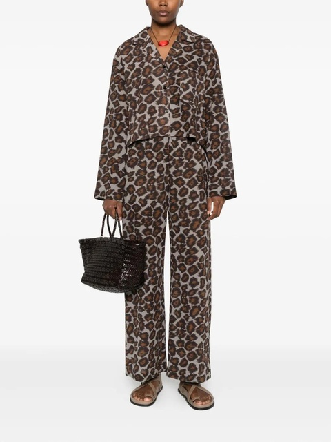 Nanushka animal-print shirt - Brown - zdjęcie produktu nr 1