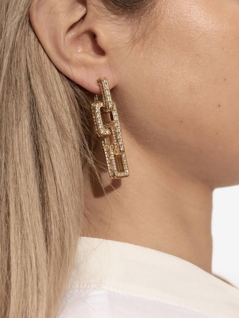 Marni crystal-embellished earrings - Gold - zdjęcie produktu nr 2