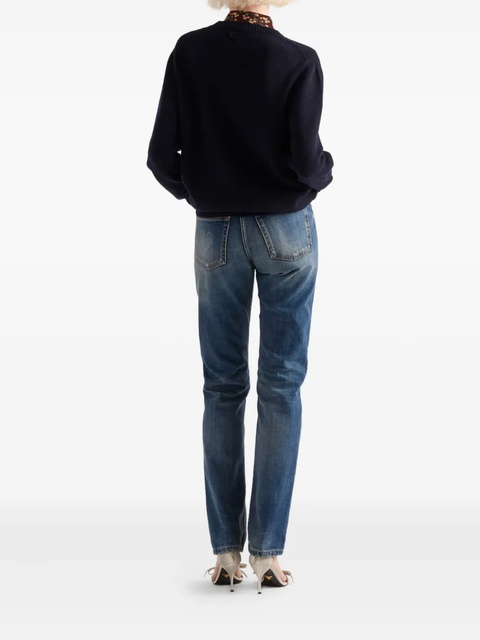 Prada crew-neck jumper - Blue - zdjęcie produktu nr 2