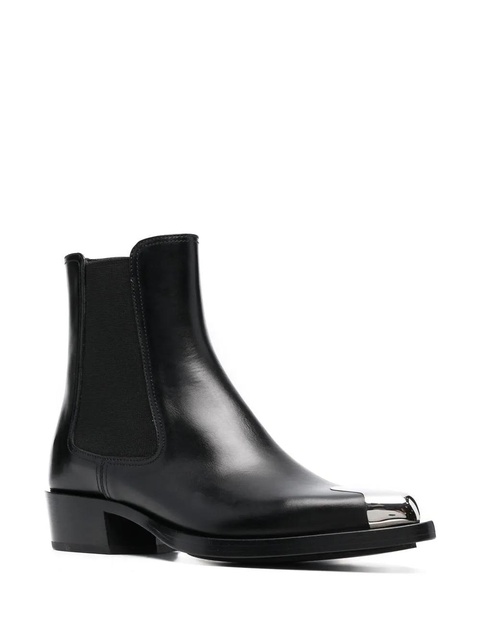 Alexander McQueen toe-cap 35mm leather boots - Black - zdjęcie produktu nr 2