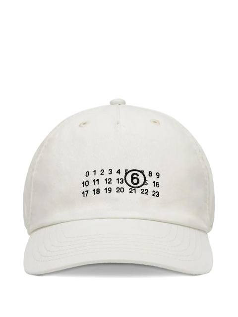 MM6 Maison Margiela Numbers baseball hat - White - zdjęcie produktu nr 2