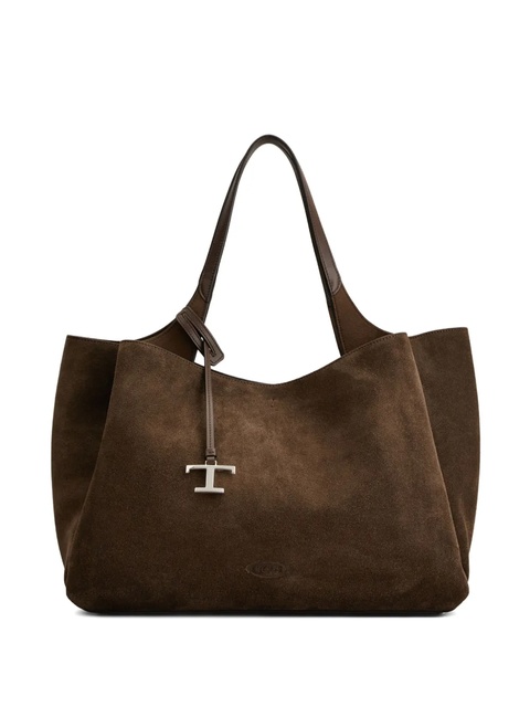 Tod's medium suede tote bag - Brown - zdjęcie produktu nr 1