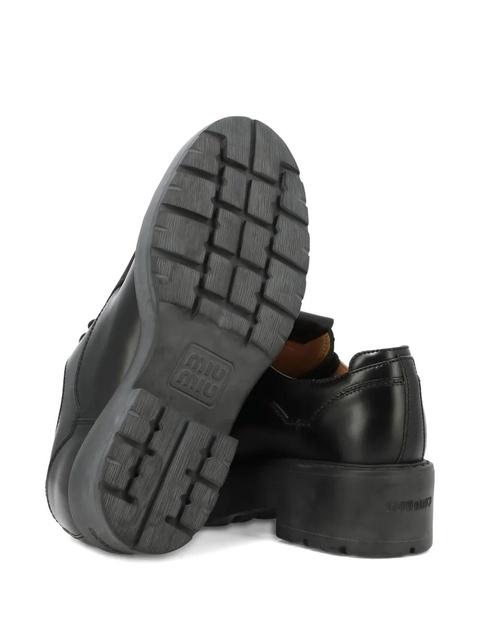 Miu Miu 55mm platform lace-up shoes - BLACK - zdjęcie produktu nr 2