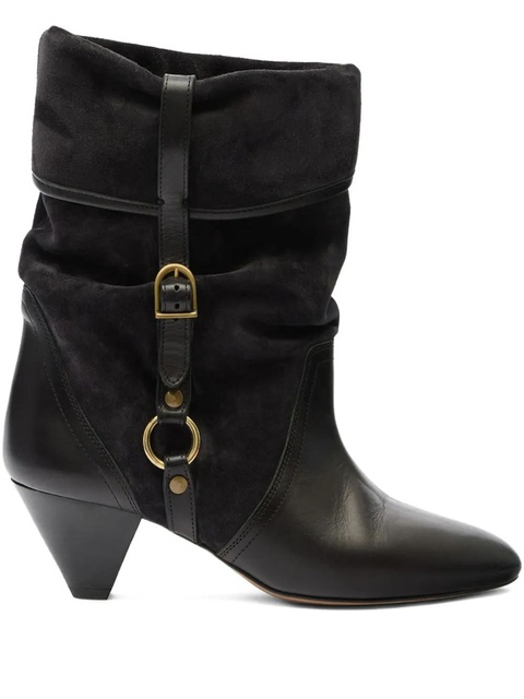 ISABEL MARANT 55mm Darner buckle-detail ankle boots - Black - zdjęcie produktu nr 1