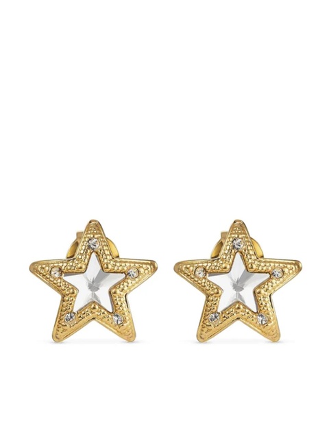 Jimmy Choo JC Star stud crystal earrings - Gold - zdjęcie produktu nr 1