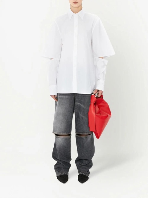 JW Anderson cut-out straight jeans - Grey - zdjęcie produktu nr 2