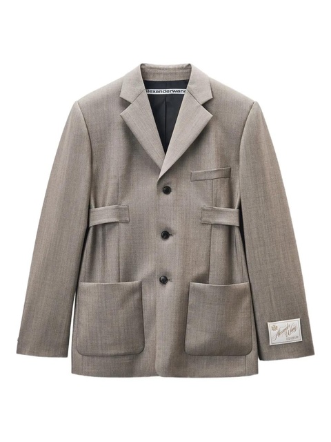 Alexander Wang tab-detailed blazer - Grey - zdjęcie produktu nr 1