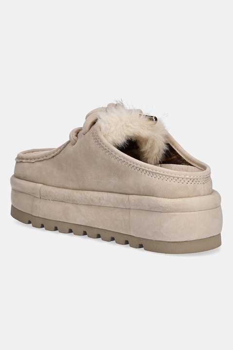 Naked Wolfe kapcie zamszowe Blizzard kolor beżowy Blizzard Suede Faux Fur Ice - zdjęcie produktu nr 2