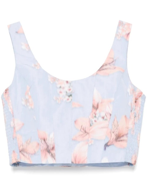 Maje floral-pint top - Blue - zdjęcie produktu nr 1