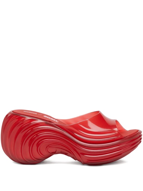 Diesel x Melissa platform wave sandals - Red - zdjęcie produktu nr 1