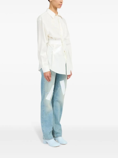 MM6 Maison Margiela cotton shirt - White - zdjęcie produktu nr 2