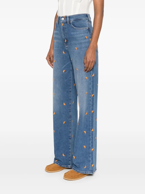 Maje fruit-embroidery jeans - Blue - zdjęcie produktu nr 2
