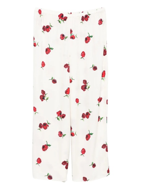 KHAITE graphic-print trousers - Neutrals - zdjęcie produktu nr 1