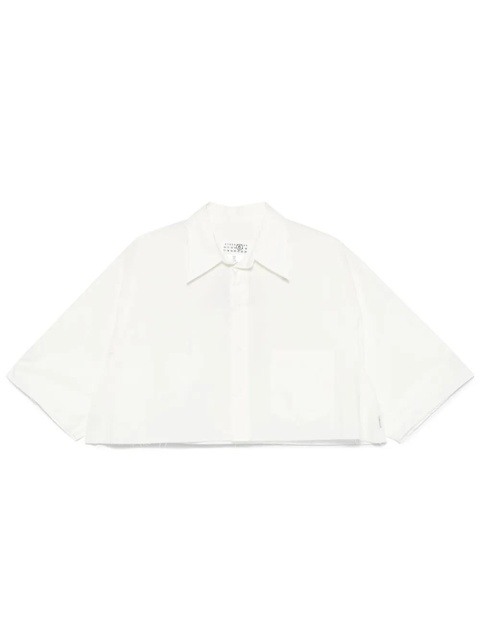 MM6 Maison Margiela cropped shirt - White - zdjęcie produktu nr 2