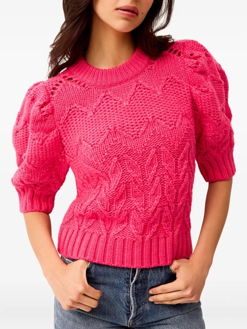 Marie Oliver Vayda puff-sleeves sweater - Pink - zdjęcie produktu nr 1