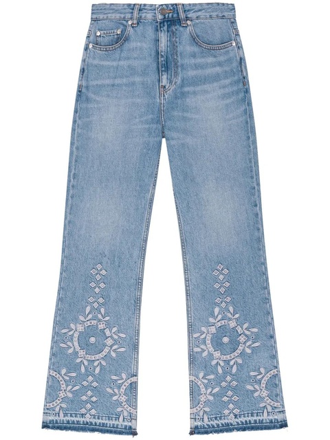 GANNI broderie-anglaise jeans - Blue - zdjęcie produktu nr 1