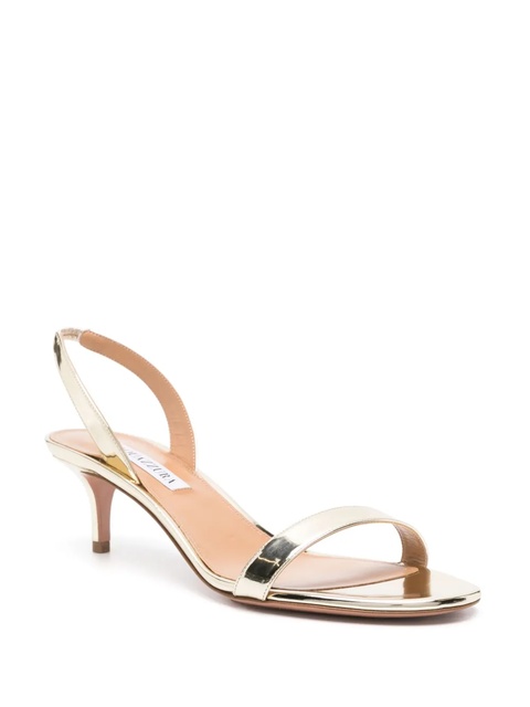 Aquazzura So Nude 60mm leather sandals - Gold - zdjęcie produktu nr 2