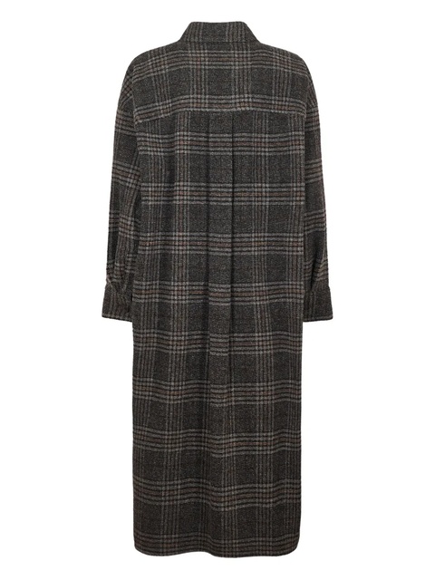 MARANT ÉTOILE checked buttoned coat - Grey - zdjęcie produktu nr 1