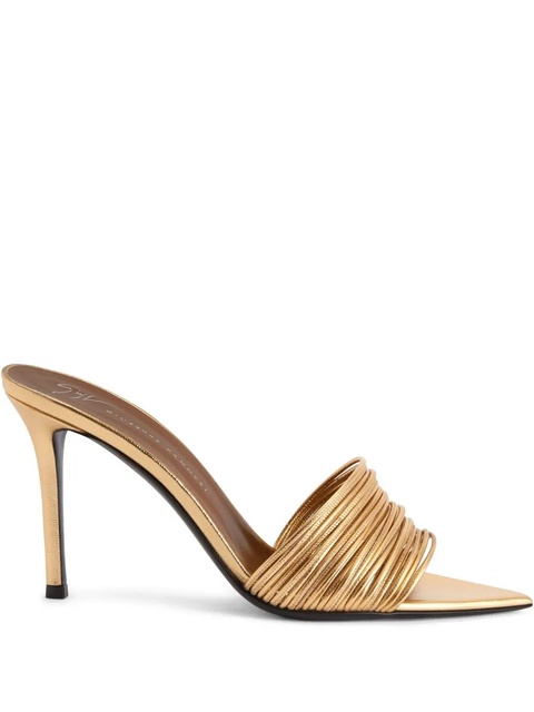 Giuseppe Zanotti 90mm Intriigo Clio sandals - Gold - zdjęcie produktu nr 1