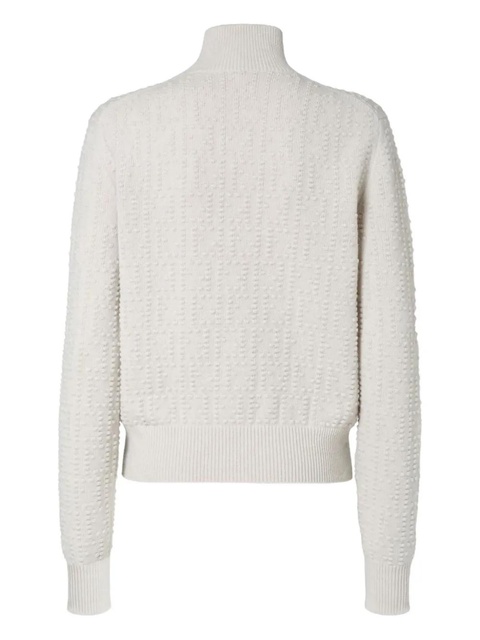 FENDI textured turtleneck sweater - Neutrals - zdjęcie produktu nr 2