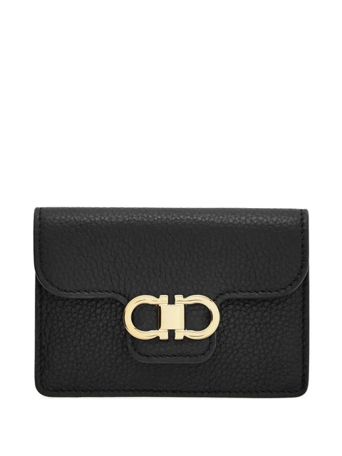 Ferragamo Gancini calfskin keyring wallet - Black - zdjęcie produktu nr 1