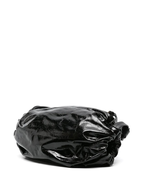 Jil Sander small logo-foil-print leather bag - Black - zdjęcie produktu nr 2