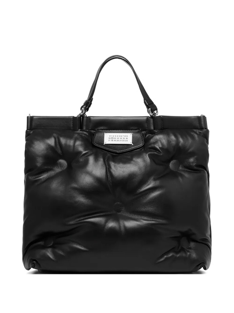 Maison Margiela Glam Slam leather tote bag - Black - zdjęcie produktu nr 1