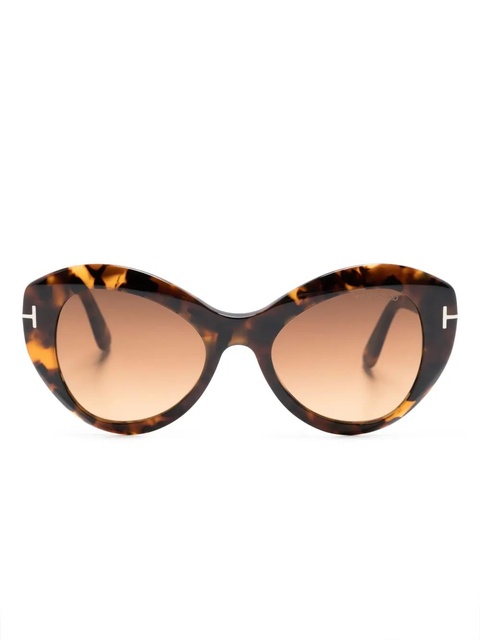 TOM FORD Eyewear Guinivere cat-eye sunglasses - Brown - zdjęcie produktu nr 1